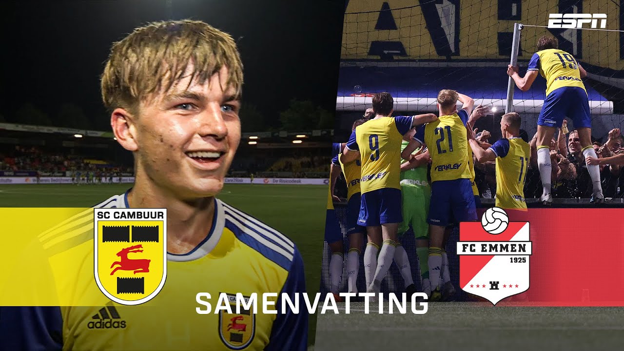 🔞 17-JARIGE DEBUTANT redt punt in Leeuwarden | Samenvatting SC Cambuur - FC Emmen