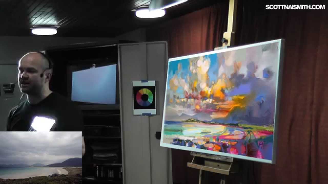 Live Painting Demo: Luskentyre, Isle of Harris PART 1