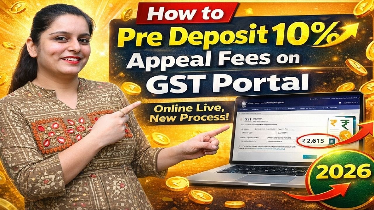 🔥 GST Appeal 10% Pre Deposit कैसे करें? (LIVE Process 2026) | GST Portal Step-by-Step 💻