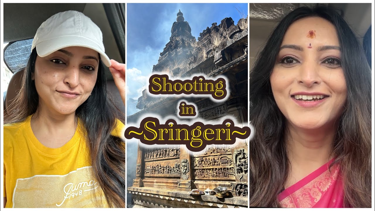 Shooting in Sringeri🙏Temples of Malnad | #Sringeri #Karnataka #MeghanaGaonkar #Shoot #Travel #Malnad
