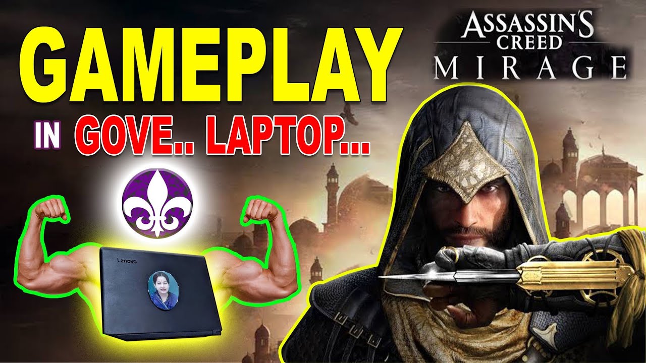 assassin's creed mirage game play in government laptop #gaming