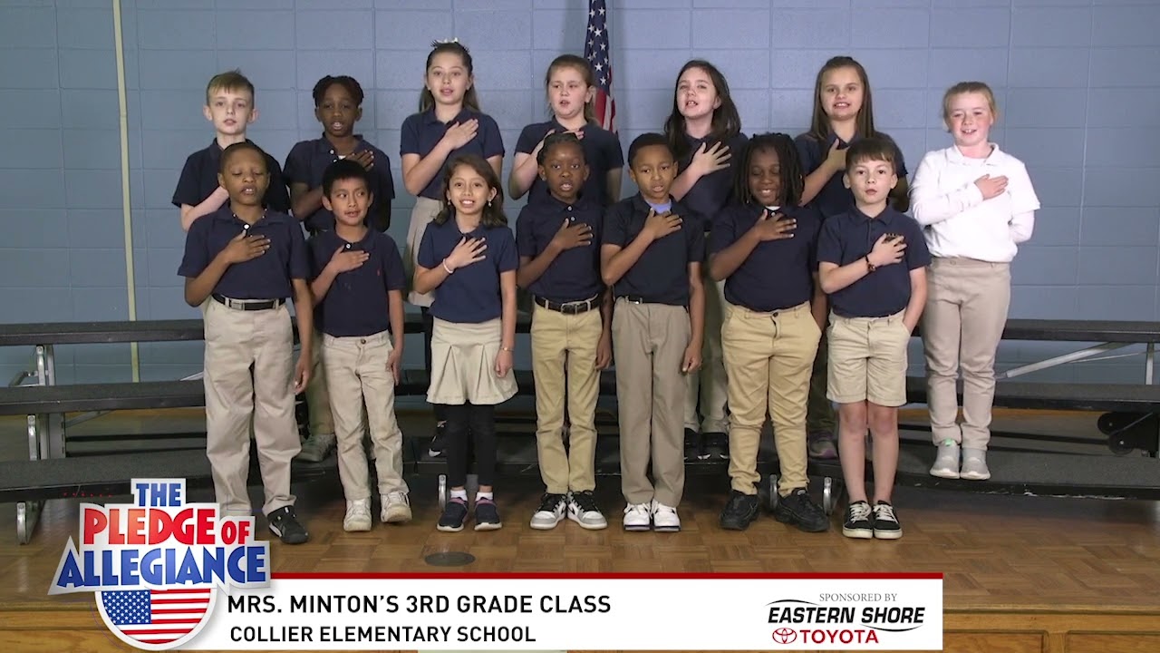 PLEDGE OF ALLEGIANCE: Mrs. Minton’s 3rd Grade Class Collier Elementary School - NBC 15 WPMI