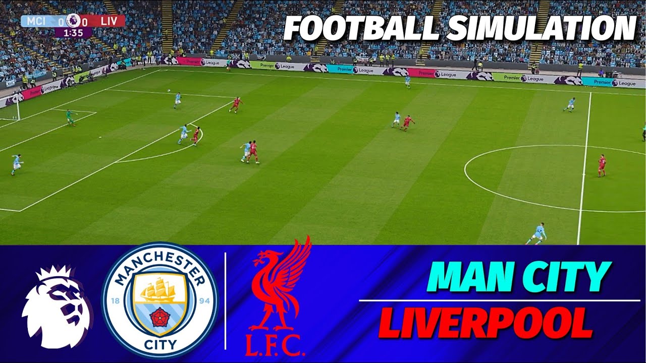 🔴LIVE | Manchester City vs Liverpool - English premier League 2025/26 | PES 21 Simulation