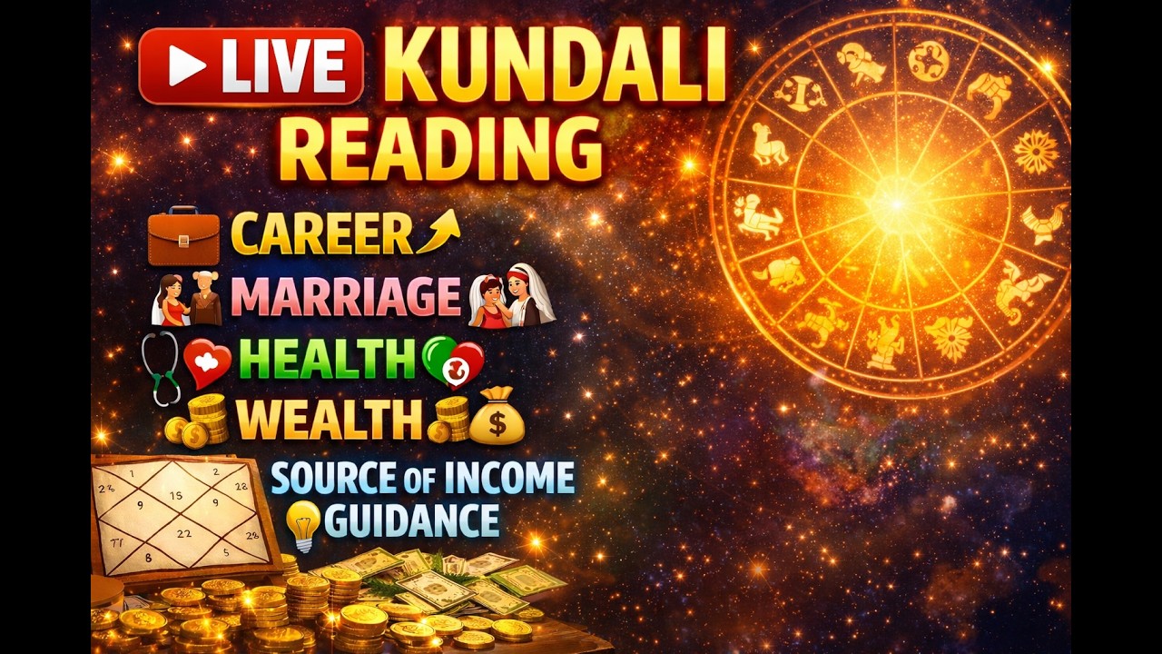 LIVE KUNDALI READING & CAREER GUIDANCE , QUE  ANSWER SESSION