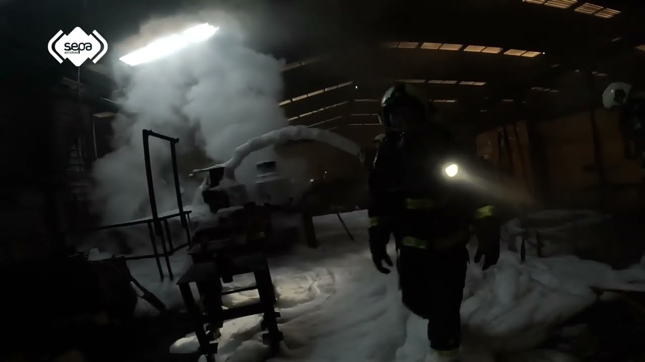 2024.02.10 Incendio Industrial en Langreo
