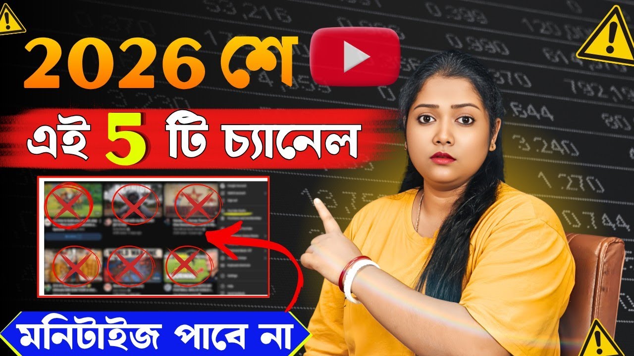 2026 শে এই 5 টি চ্যানেল মনিটাইজ হবে না❌ How to Monetize YouTube Channel | Reused Content Policy 2026