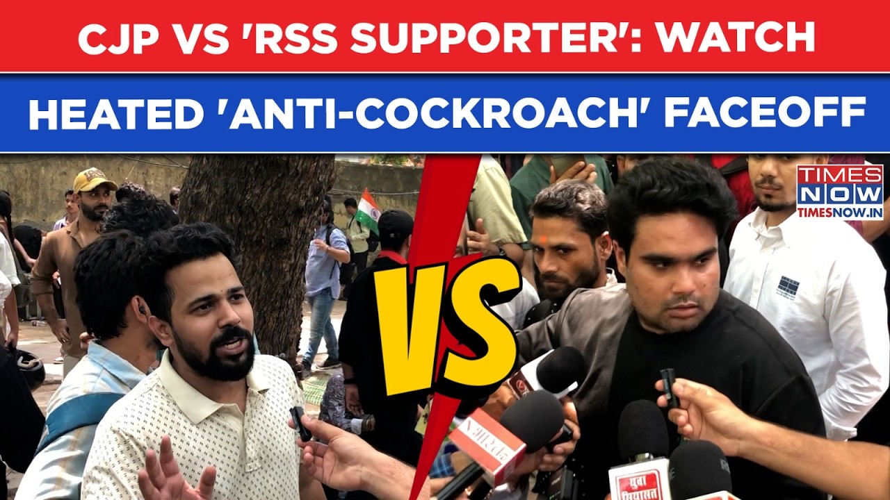 Cockroach Janta Party Protest: CJP Vs 'RSS Supporter' At Delhi's Jantar Mantar| Watch Heated Faceoff