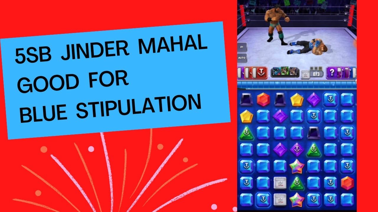 5SB Jinder Mahal's Best Gameplay. Blue Gem King. WWE Champions Game @WWEChampionsGame @WWE