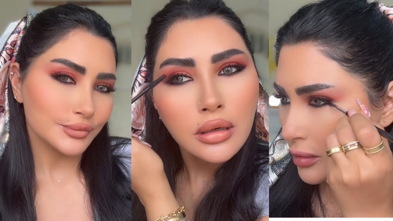سموكي برتقالي و احمر من سنابي 