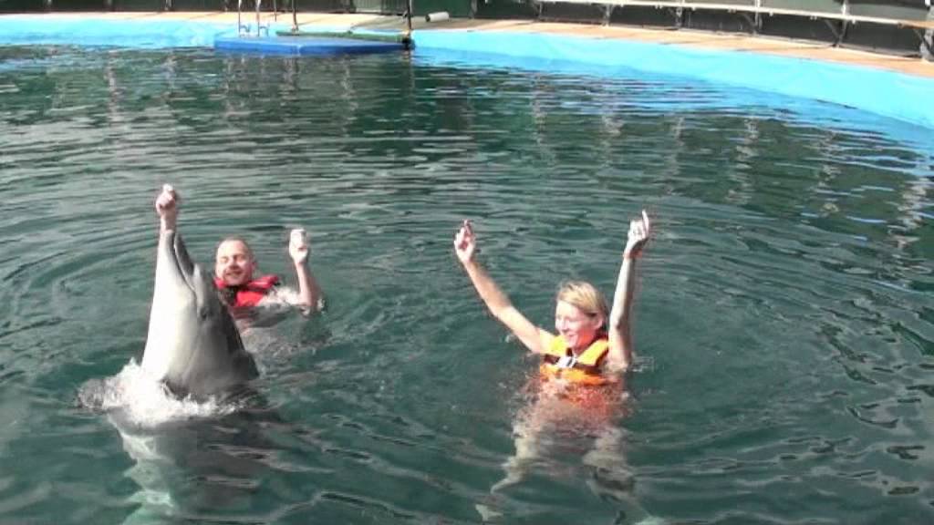 Swimming with Flip the dolphin - Marmaris, Turkey, Oct 2012.