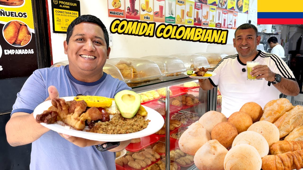 🇨🇴😱 ¡PROBÉ COMIDA COLOMBIANA en LIMA! | La BANDEJA PAISA más ECONÓMICA y SABROSA del PERÚ 🔥