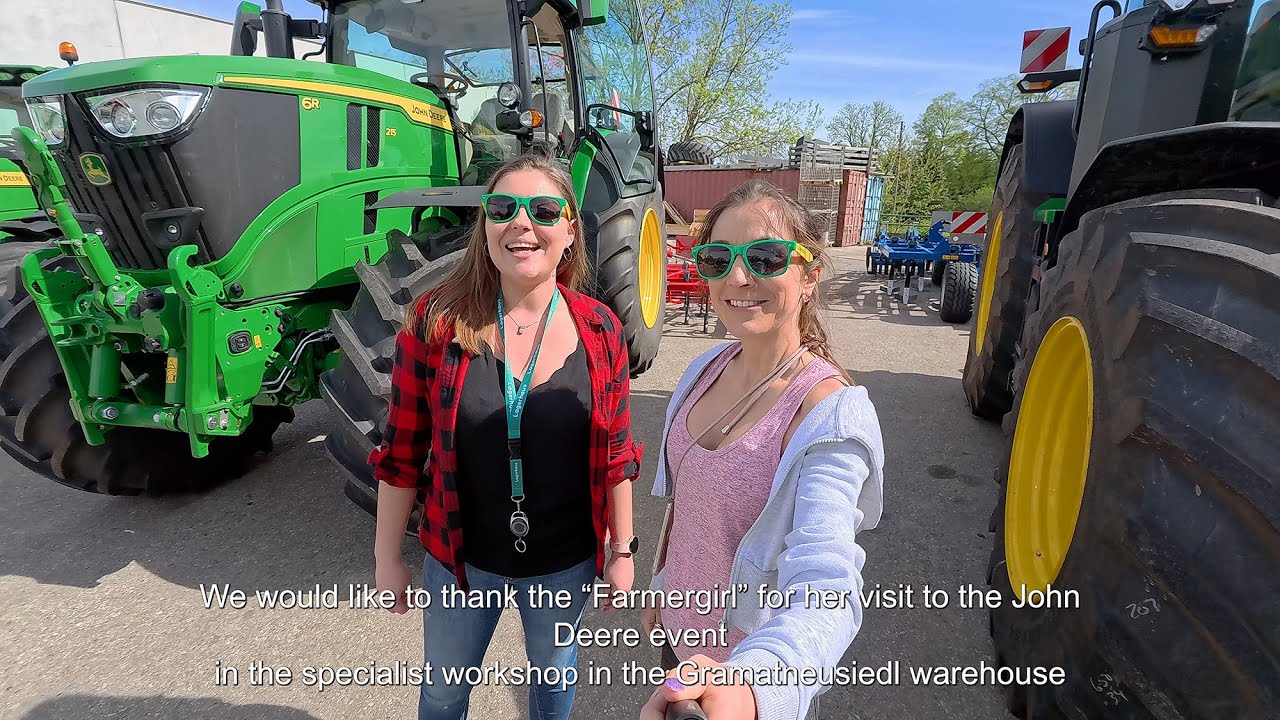Farmer Girl als Gast beim JOHNDEERE Event