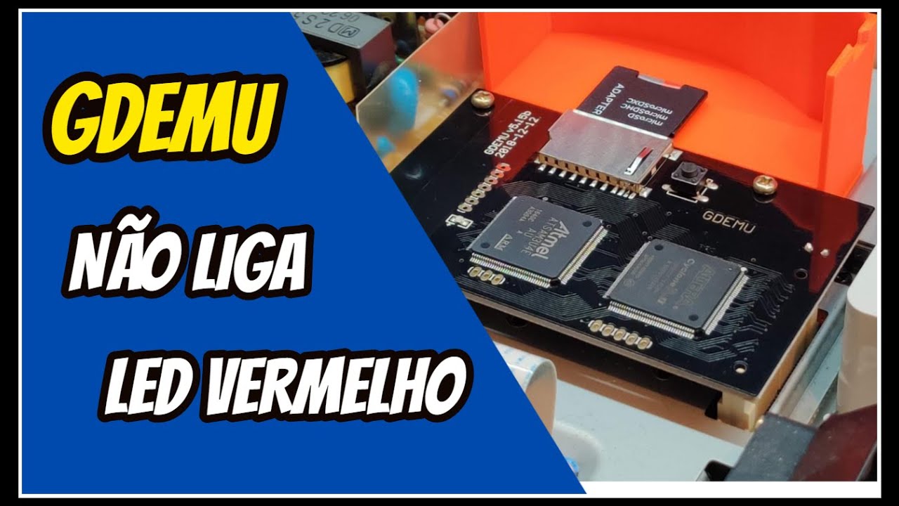 GDEMU não inicia, led vermelho SOLUÇÃO