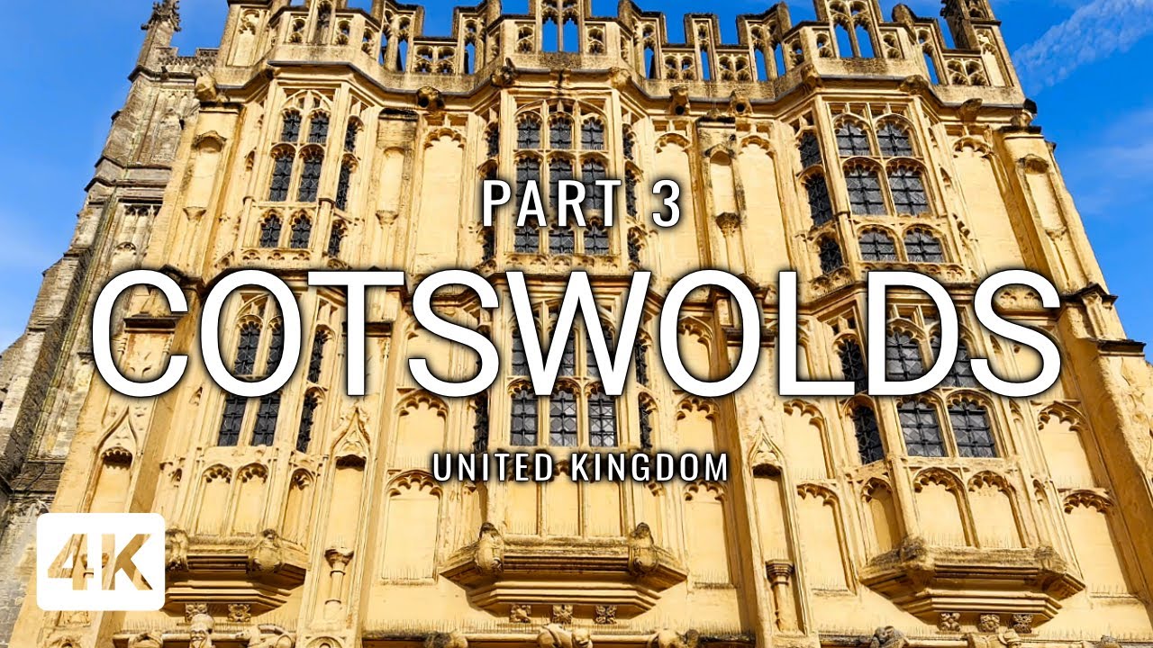 Beautiful English villages in The Cotswolds (PART 3) | Northleach & Cirencester | United Kingdom 4K