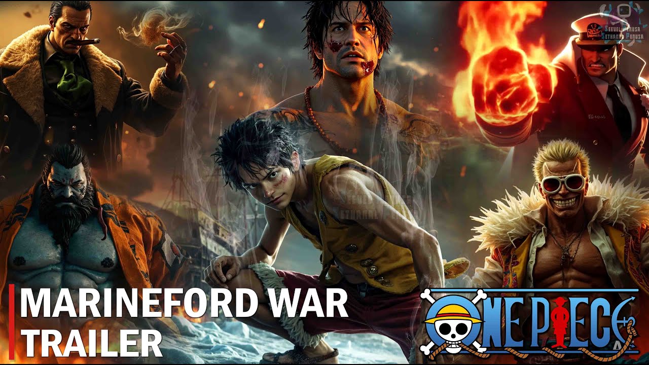 One Piece Marineford Arc live Action Trailer | AI concept | SPSP Anime #onepiece #trailer #anime