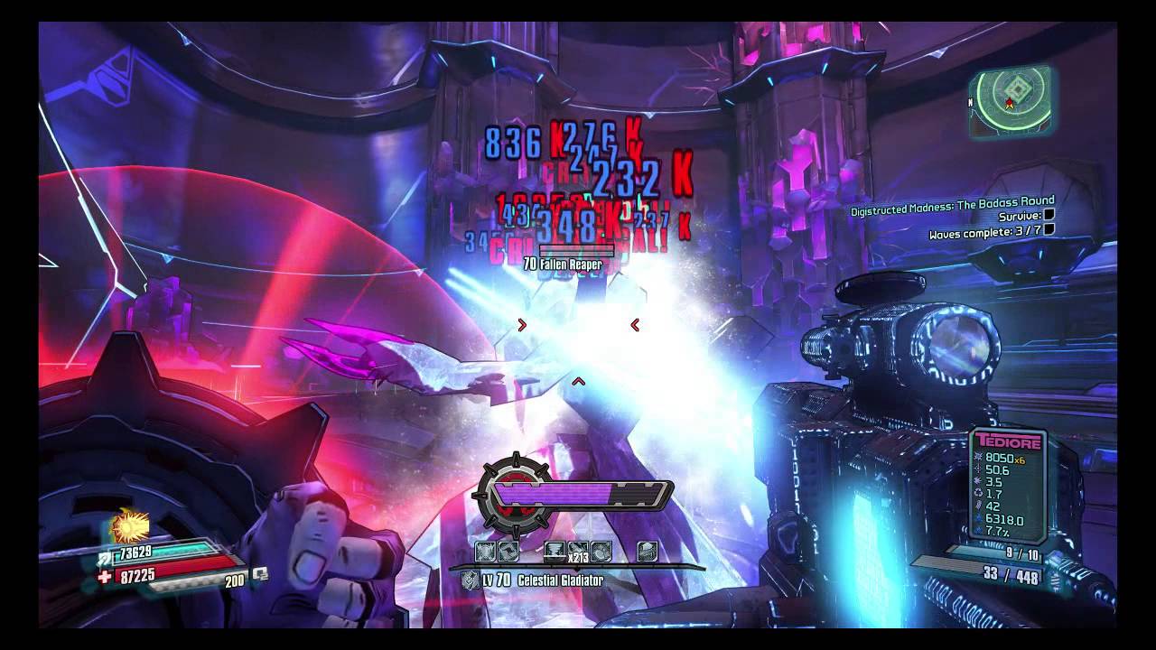 Borderlands: The Pre - Sequel - Athena vs. Holodome Badass Round - Lvl 70 UVHM