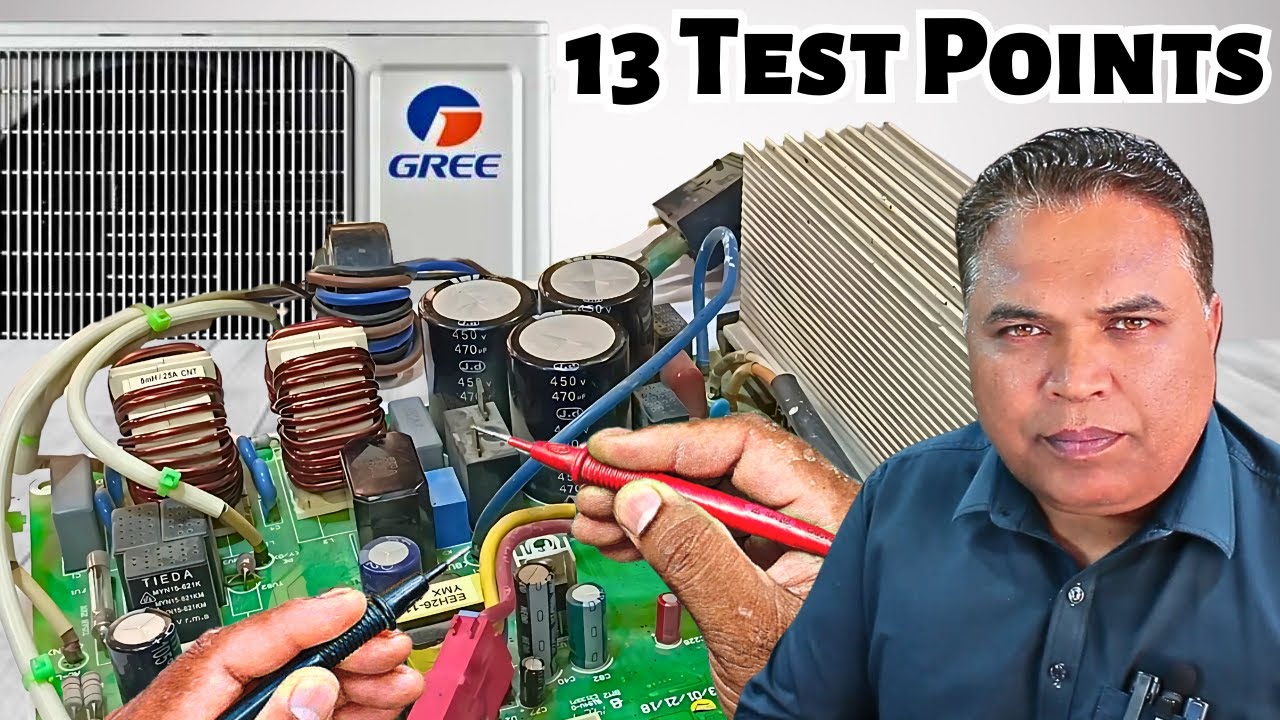 Gree Inverter AC PCB 13 Test Points For U5 Error Code Repair!