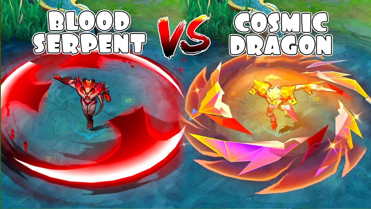 Yu Zhong Cosmic Dragon VS Blood Serpent Skin Comparison