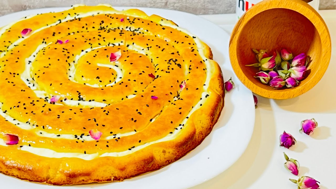 طرزتهیه کیک پنیری حلزونی 🐌جذاب-این دستور پخت کیک همه رومجذوب خودش میکنه-