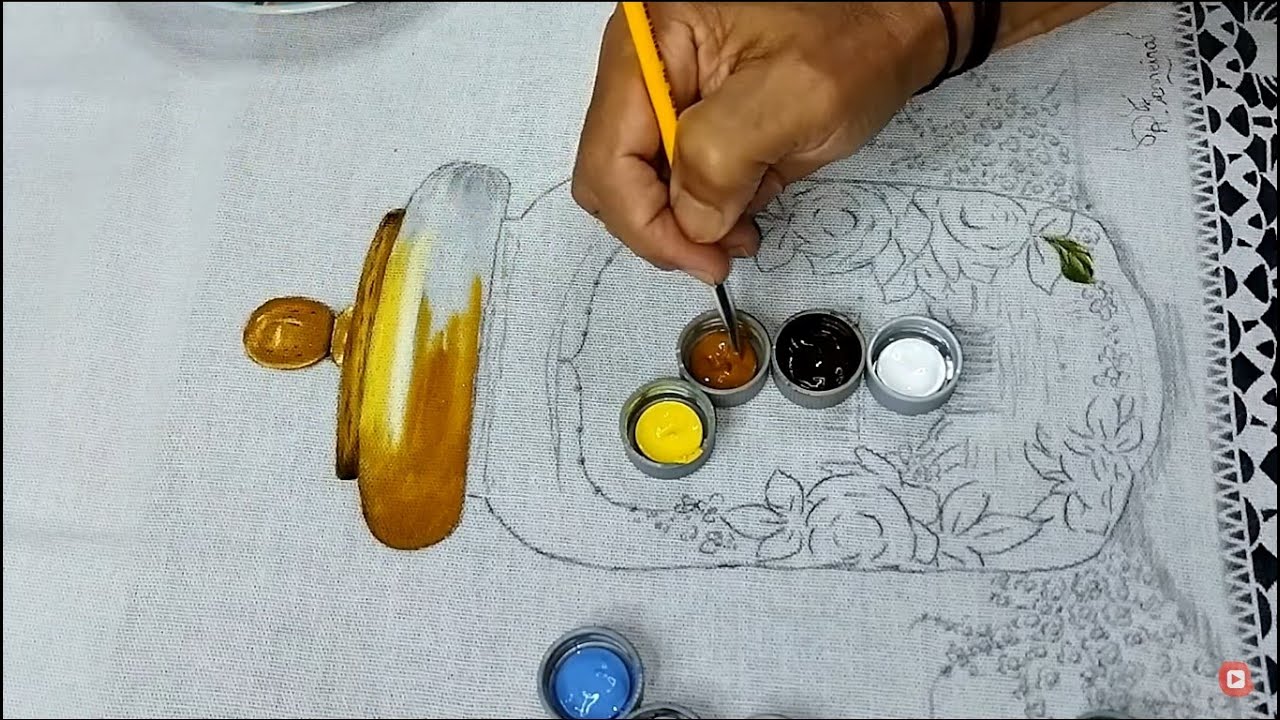 Roberto Ferreira - Novo Projeto - Vamos Pintar Juntos Um Pote de Vidro com Tampa de Madeira - P1