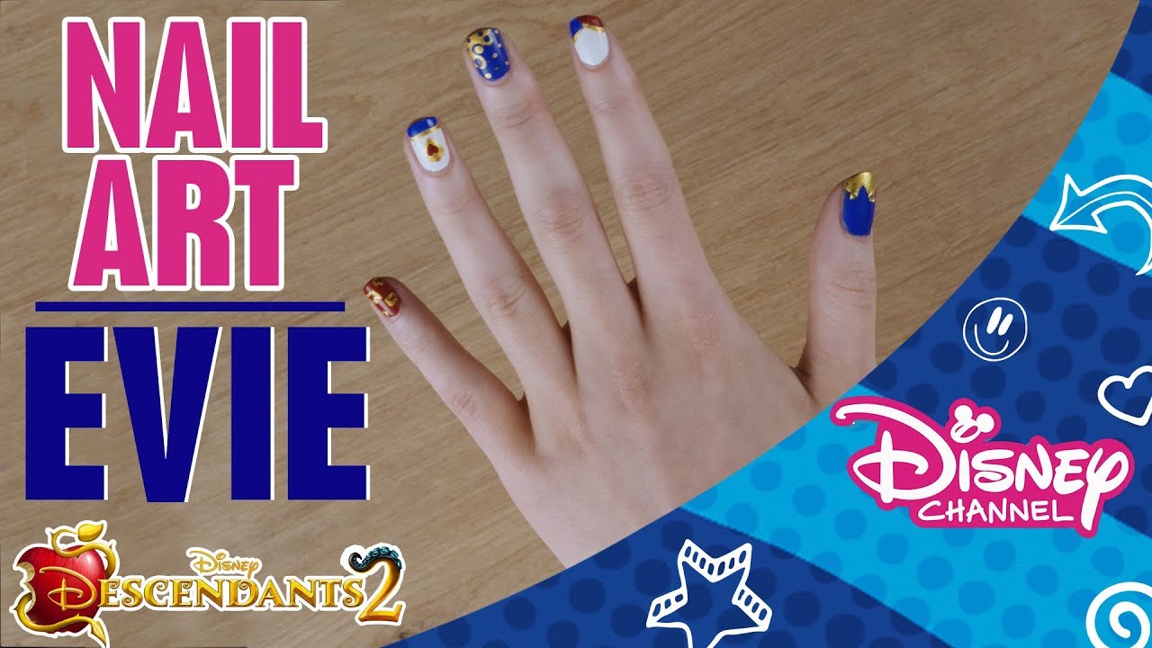 Descendants 2 | Nail Art Tutorial | Evie | Official Disney Channel Africa