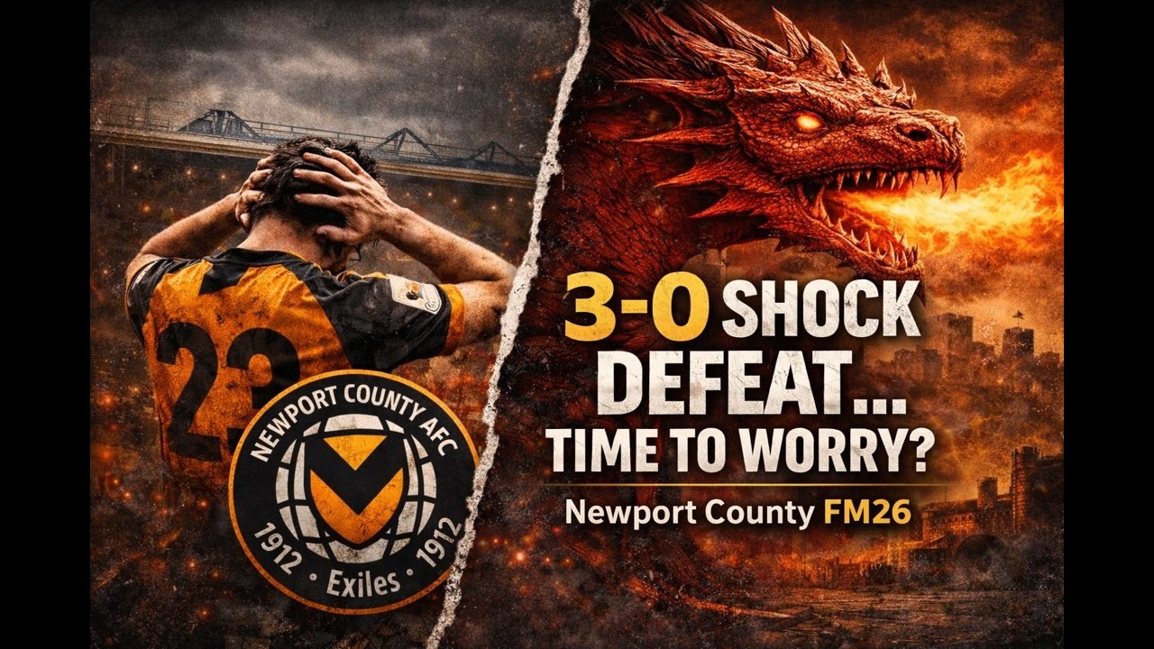 3–0 Shock Defeat… Time to Worry? | Newport County | FM26