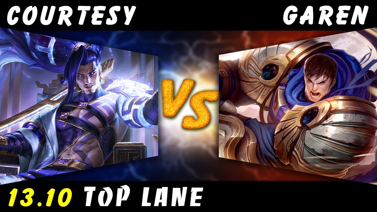 Courtesy - Yasuo vs Garen TOP Patch 13.10 - Yasuo Gameplay
