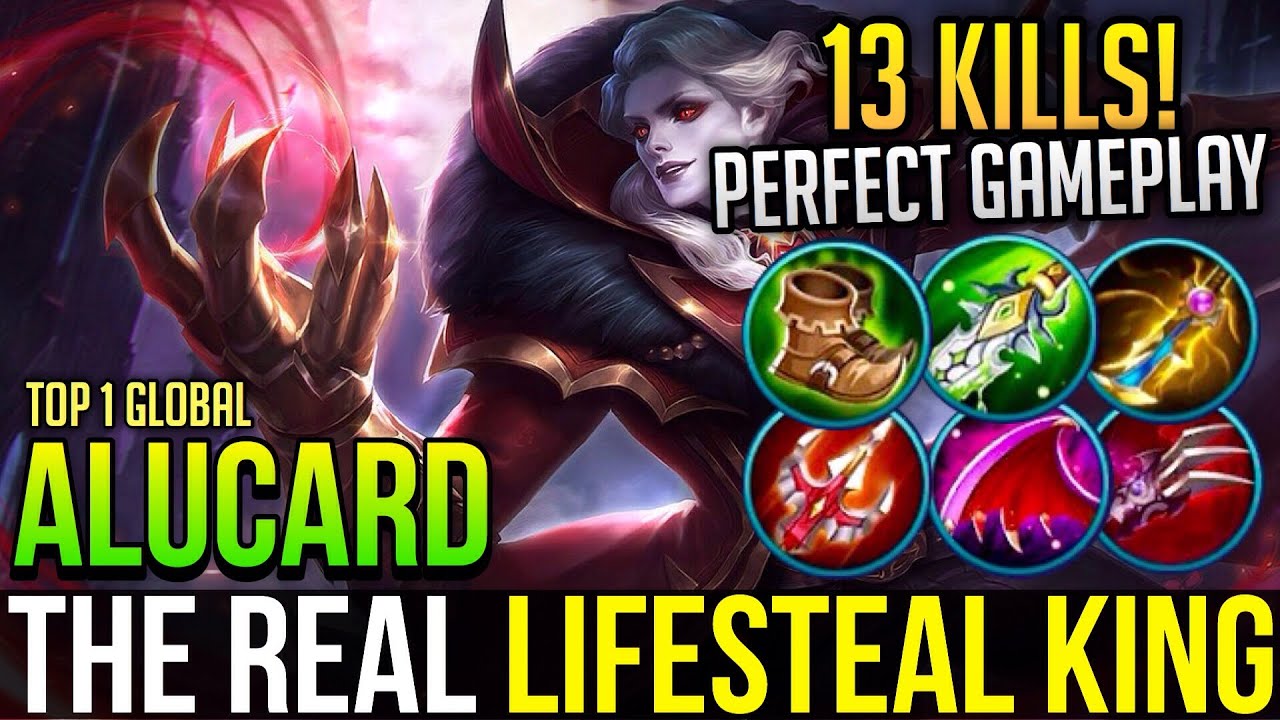 LIFESTEAL KING!| Alucard Best Build & Gameplay | Top 1 Global Alucard | Mobile Legends