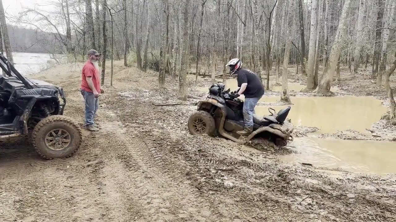 getting out the mud at housers lake
