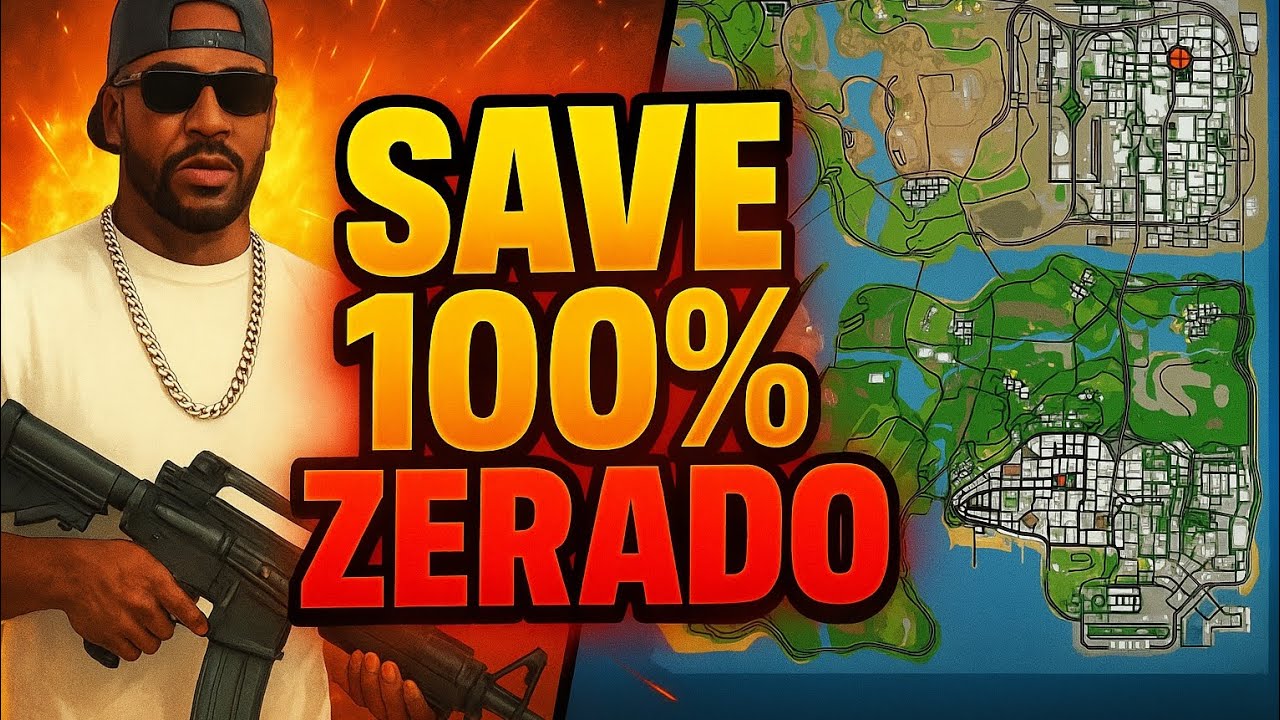 ⏩️SAVE 100% ZERADO PARA GTA SA ANDROID 🔥 DOWNLOAD LINK DIRETO