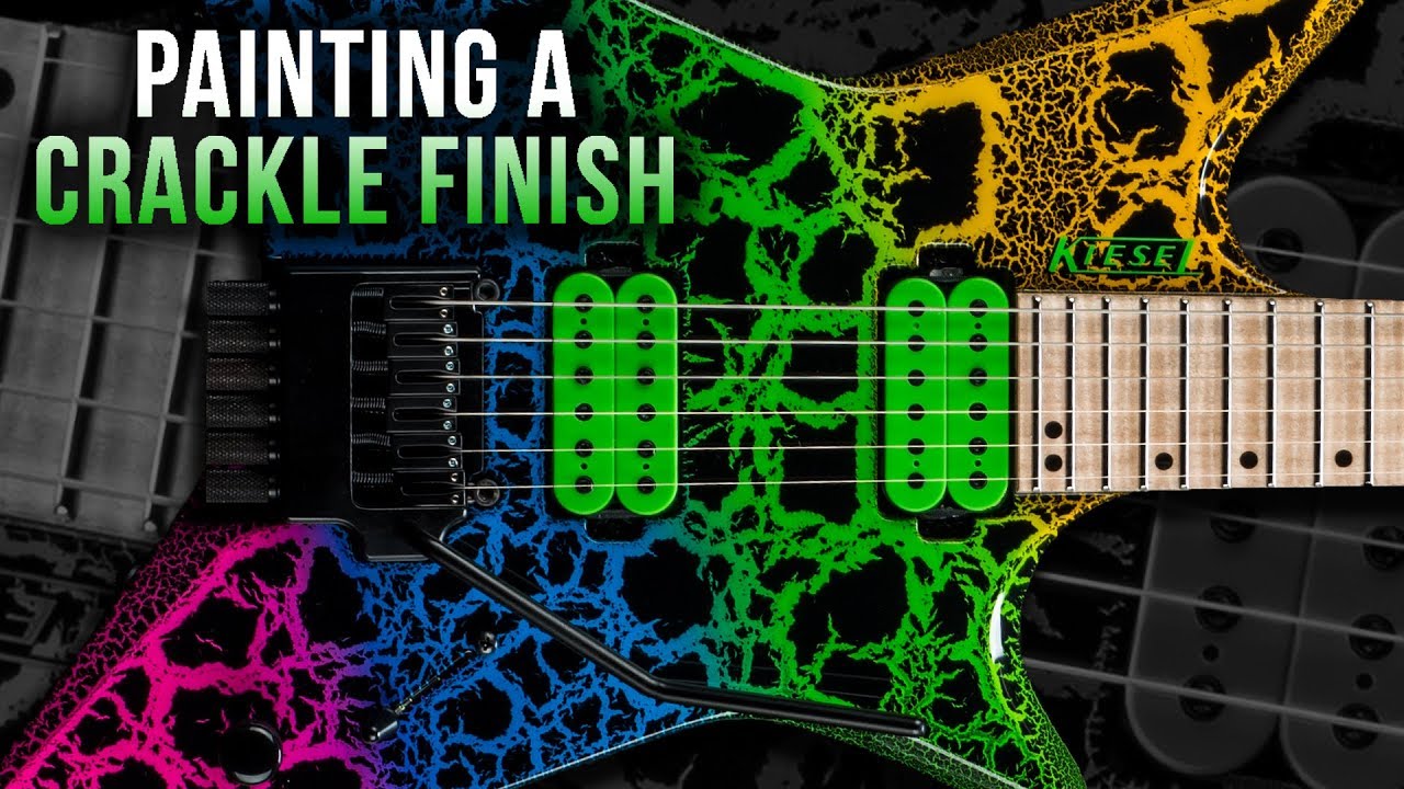 Painting a Crackle Finish on a Type-X - Kiesel Guitars