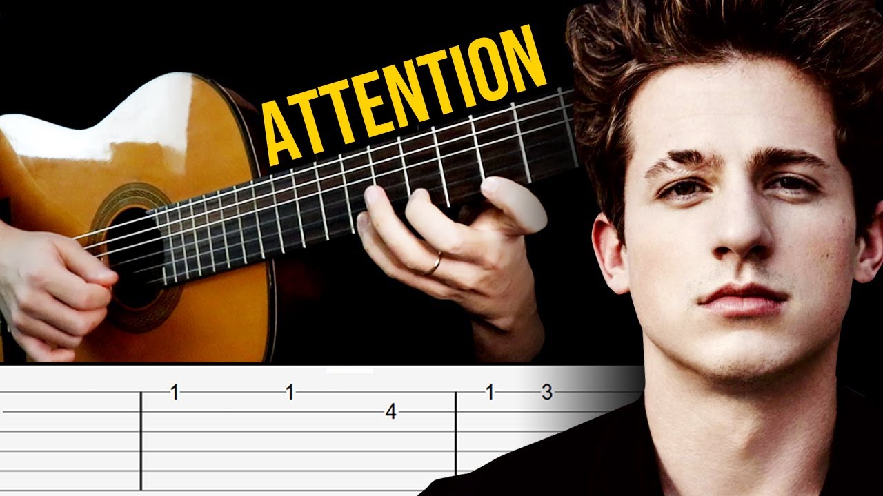 ATTENTION (Charlie Puth) Guitar Tabs Tutorial | Cover