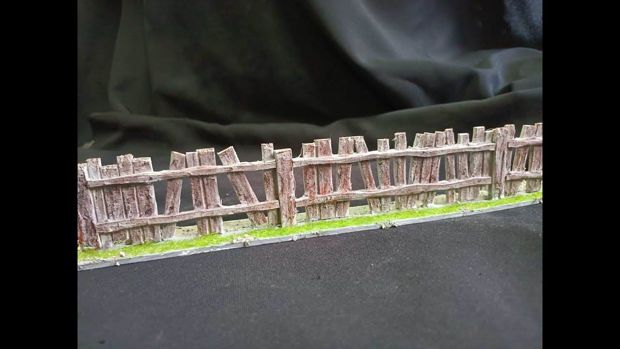 Scale model wooden fencing. How to make.