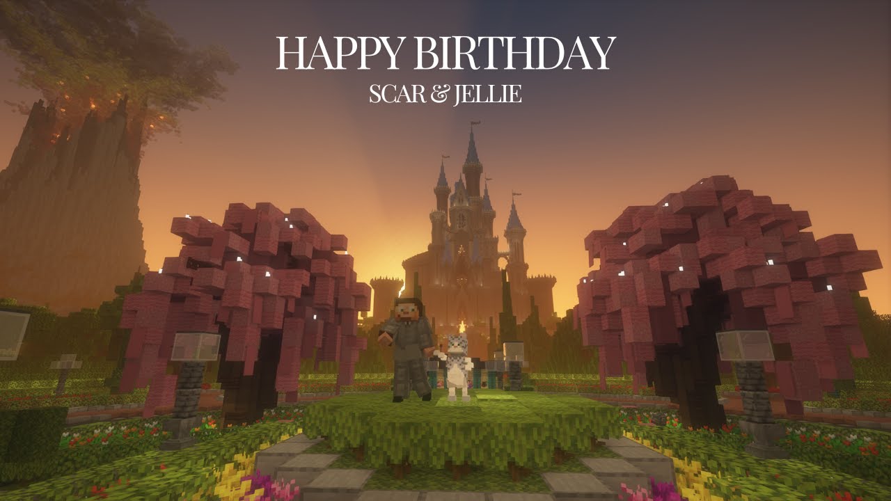 Visit Scar land Minecraft Tour Happy Birthday GoodTimesWithScar & Jellie | Hermitcraft 9