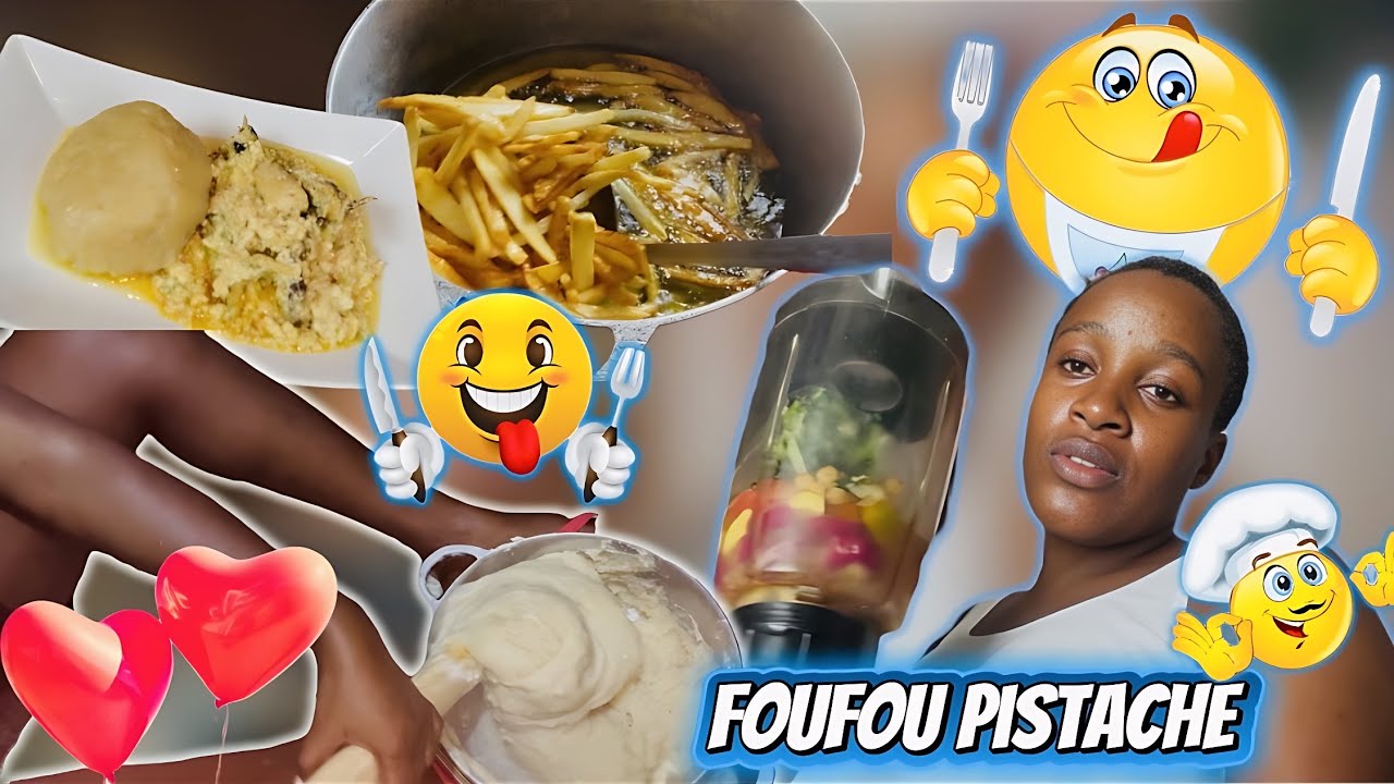 👶b.é.bé2: mes e.n.v.i.e.s  de femme en_ceinte🤰cuisinons le couscous manioc sauce pistache ensemble 😋