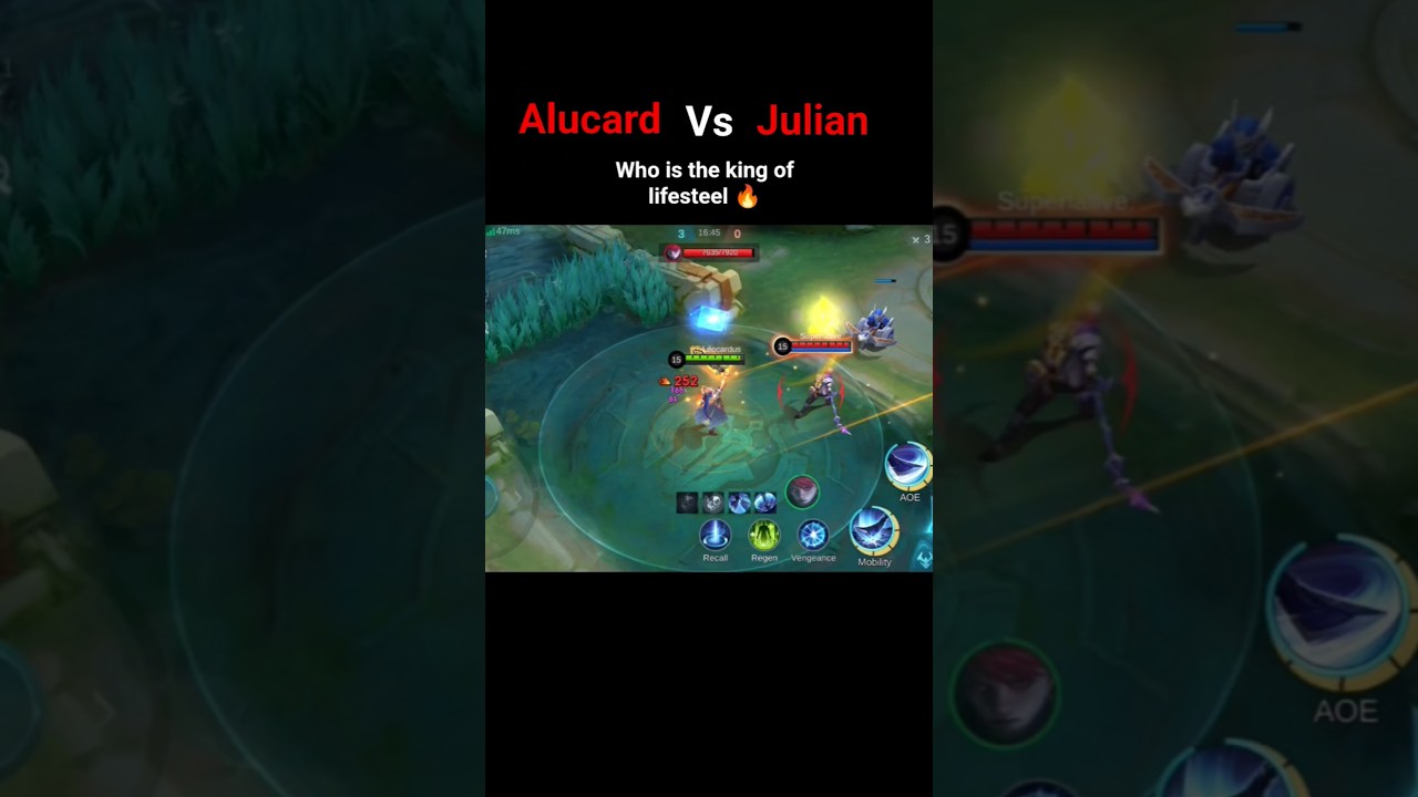 Alucard vs julian who is the king of lifesteel 🔥#mobilelegends #mlbb