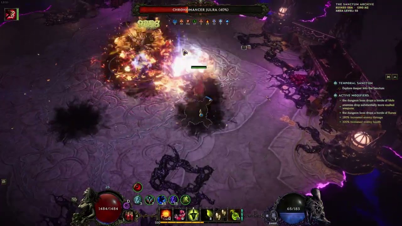 Last Epoch 1.01 -  Julra T4, Falconer Acid Flask Explosive Trap