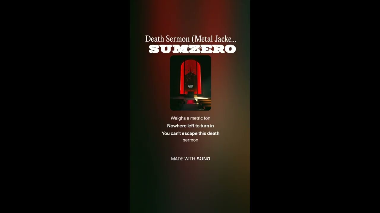 SUMZERO  Death Sermon Metal Jacket Cover