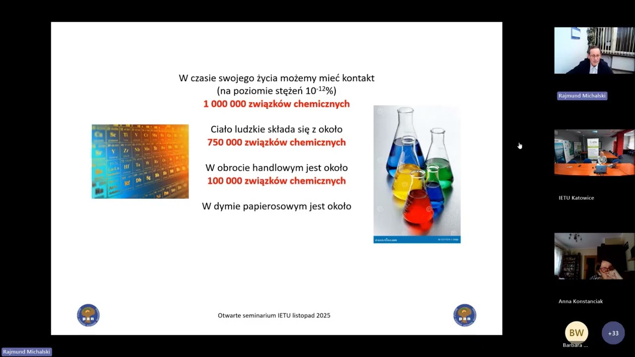 Webinarium IETU - Problemy i wyzwania związane z koniecznością oznaczania nowych substancji