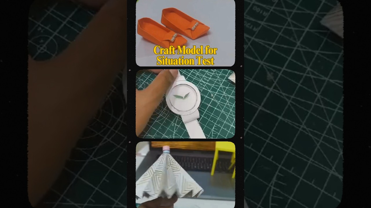 Unique Craft model for Nift Situation Test#nift#diy#niftexam#craft#situationtest#design#3d#nift2025
