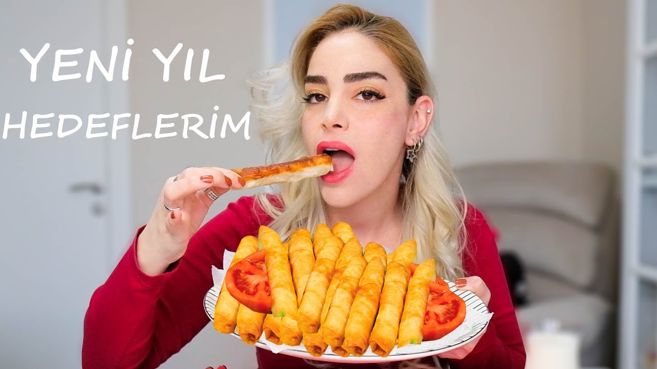 YENİ YIL HEDEFLERİ 2022| SİGARA BÖREĞİ İLE KAHVALTI MUKBANG