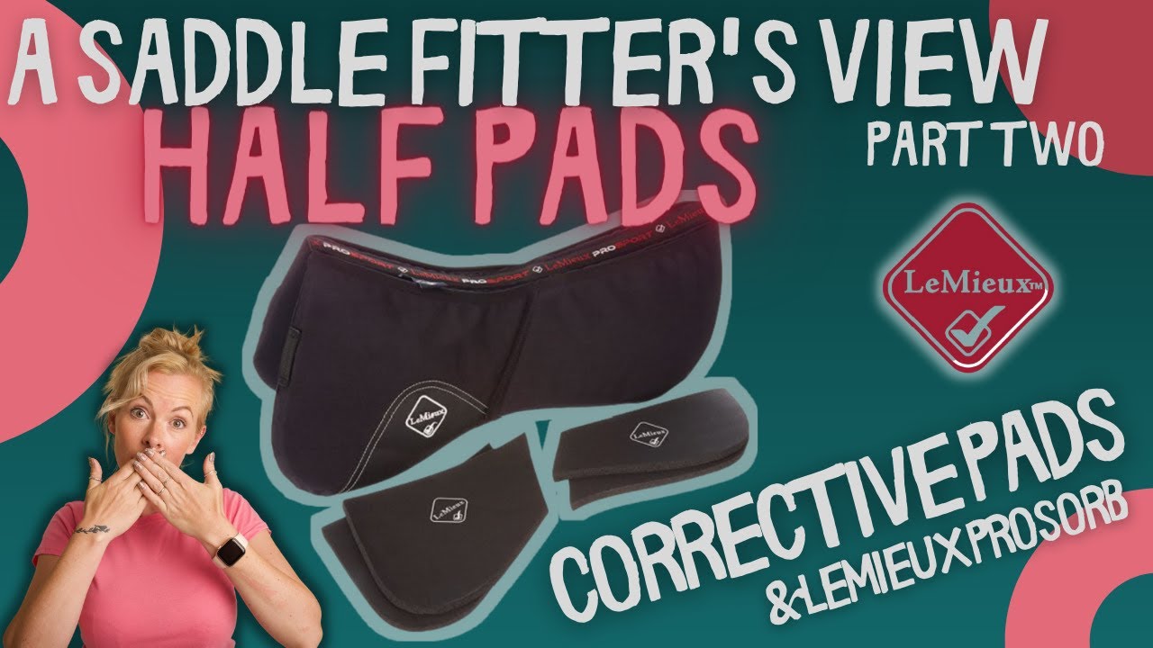 Corrective Half Pads with Shims - A close look at the LeMieux Pro-Sorb Pads!