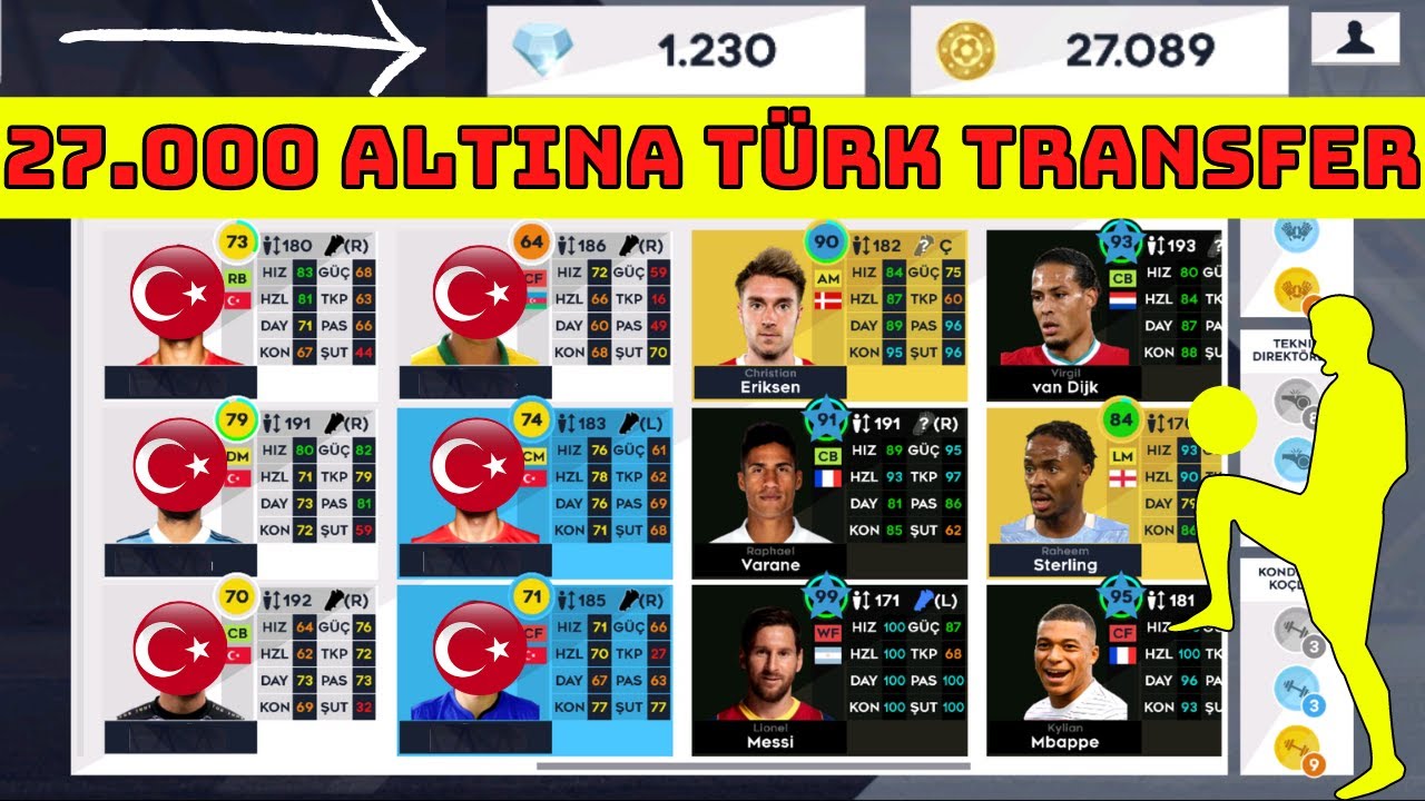 DEV TÜRK TRANSFERİ - MİLLİ TAKIMI KURUYORUZ - DLS 21 - DREAM LEAGUE SOCCER