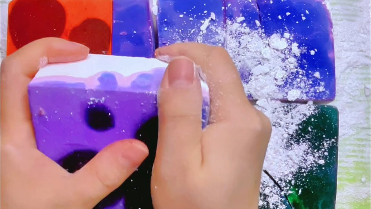 Dyeing Crispy Magnesium Powder #gymchalk #asmr #crispy #satisfying 