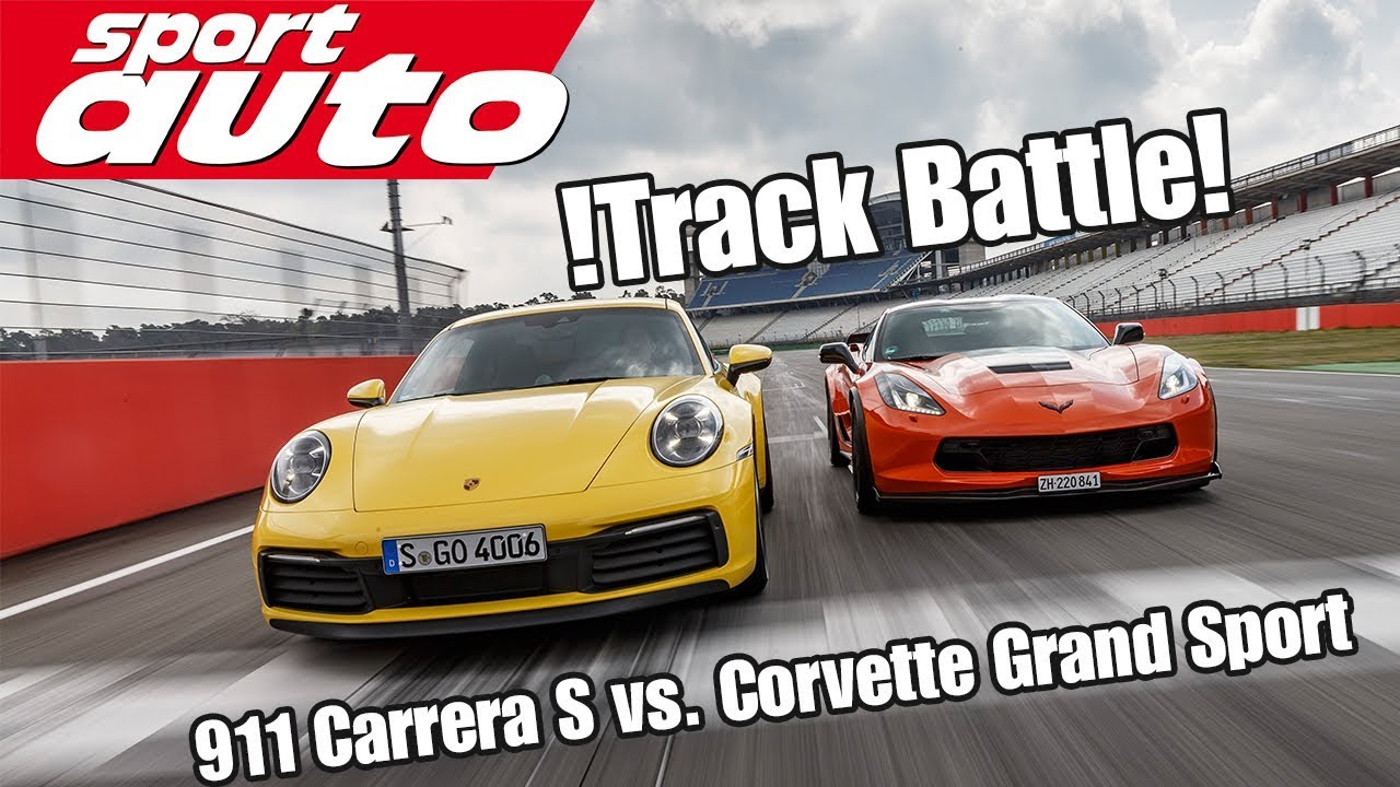 Track Battle: Porsche 911 (992) Carrera S vs.  Corvette Grand Sport | sport auto