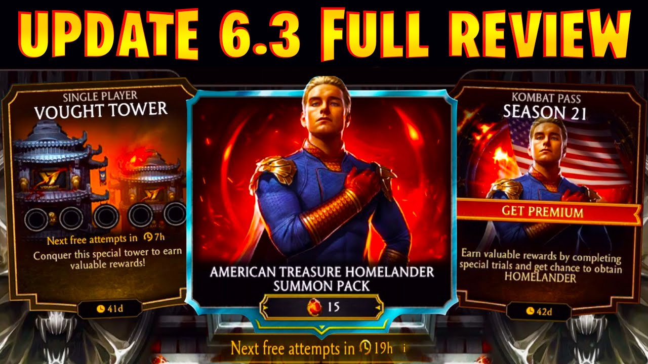 UPDATE 6.3 is LIVE in MK Mobile! Horrible Packs, Crazy Bugs. Homelander Hunt!