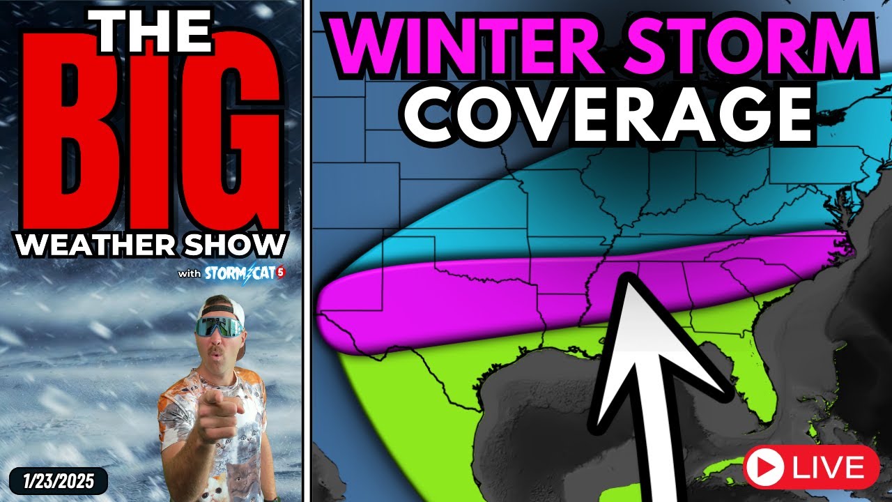 🔴LIVE: Winter Storm beginning NOW | MASSIVE Update on Snow + Ice Totals