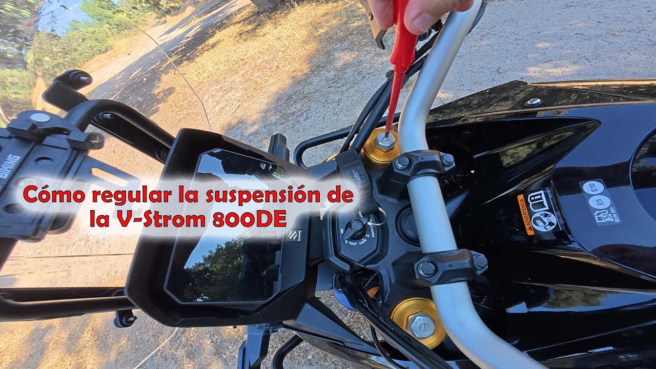 Regulación de las suspensiones en la V-Strom 800DE