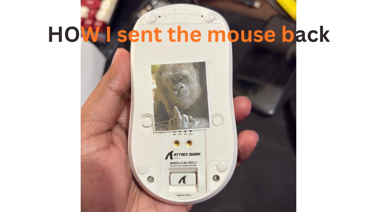 Repairing a homies mouse while talking gibberish in English!