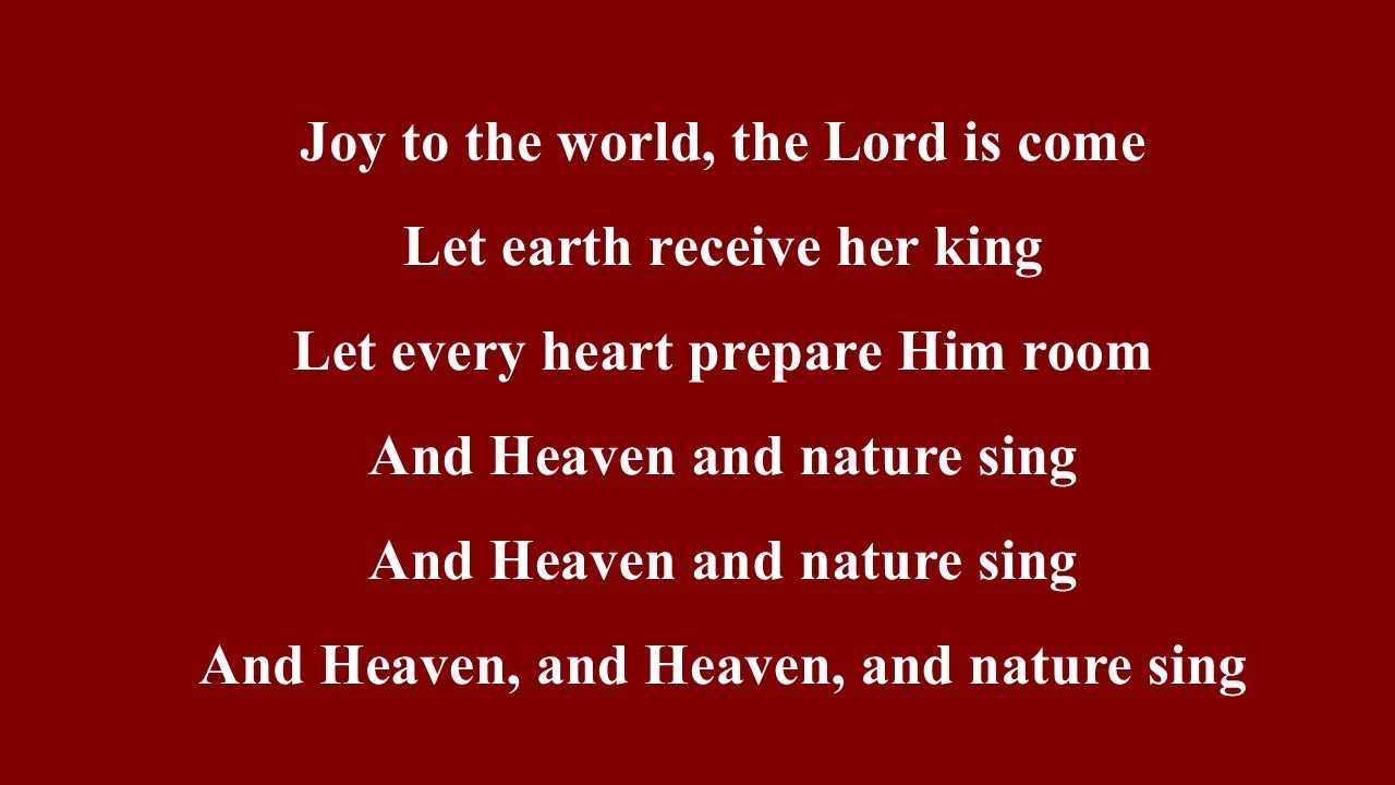 Joy To The World (Hymn Organ Accompaniment)